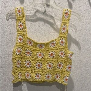 Altar’d State Crocheted Floral Women’s Top